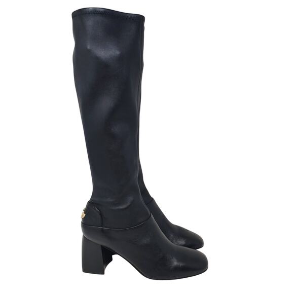 Tory Burch Sidney 70MM Boot Misa Calf Stretch Nappa Leather Black 32553 Size 9.5 - Picture 3 of 12